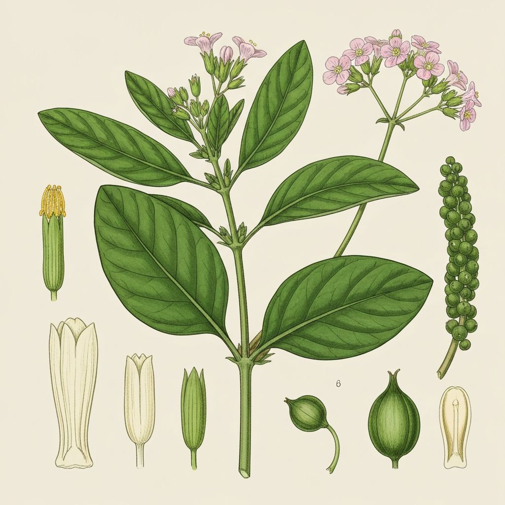 Tribulus terrestris botanical structure